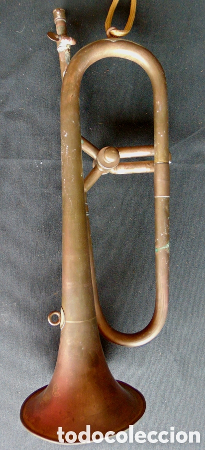 Instrumentos musicales: Trompeta Antigua de Lat&oacute;n - Foto 1