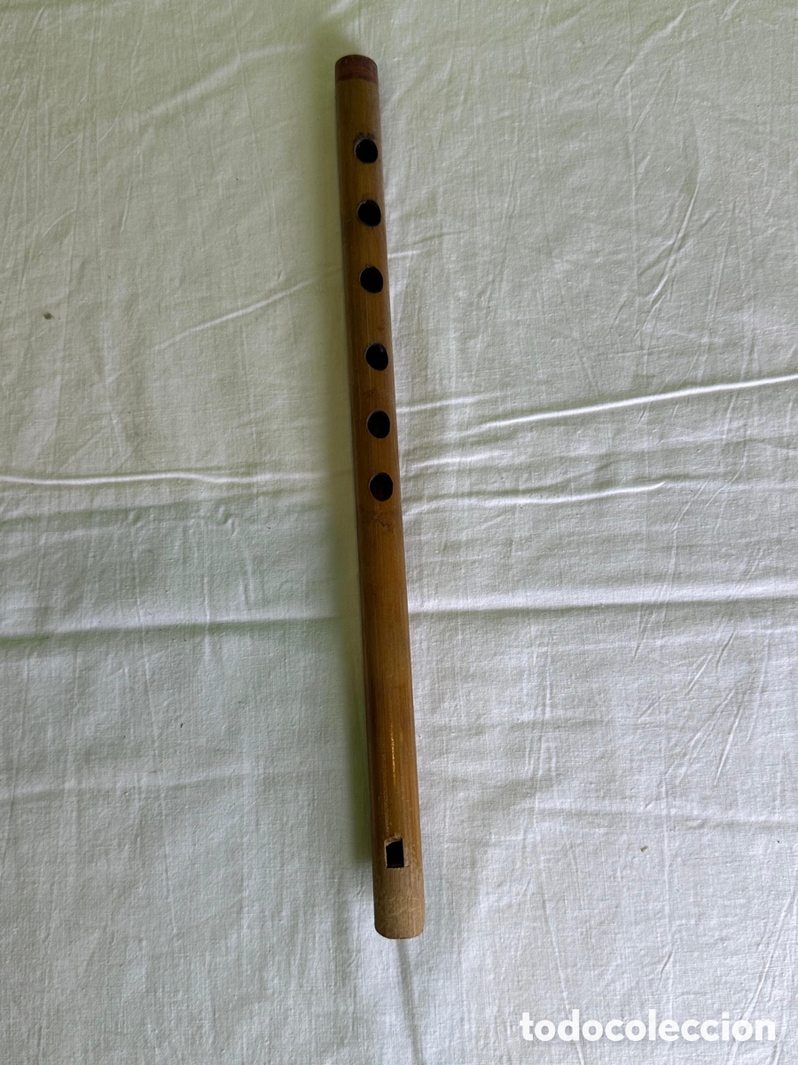 Strumenti musicali: Flauta de pico de madera artesanal instrumento tradicional europeo 30 cm