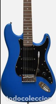 Instrumentos Musicais: Guitarra el&eacute;ctrica Stratocaster azul mate OFERTA ESPECIAL OPORTUNIDAD