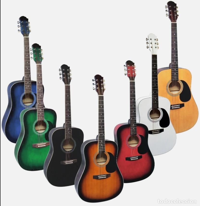 Instrumentos musicales: GUITARRA WESTERN - AC&Uacute;STICA - 4/4 - VARIOS MODELOS - PULIDO BRILLANTE - ELIGE OFERTA ESPECIAL