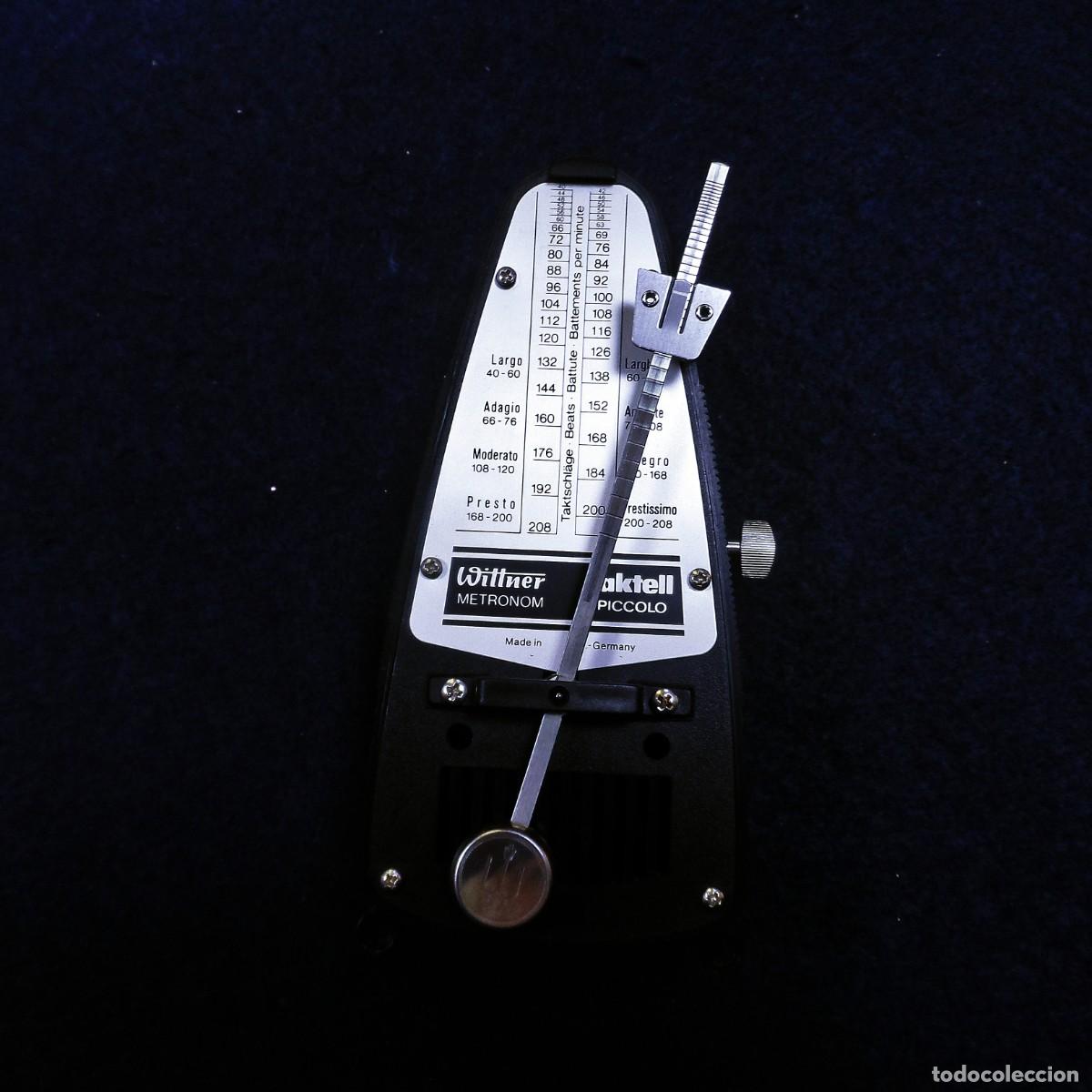 Instrumentos musicales: METR&Oacute;NOMO A CUERDA MARCA WITTNER TAKTELL PICCOLO METRONOM IVORY. EN SU CAJA MADE IN GERMANY