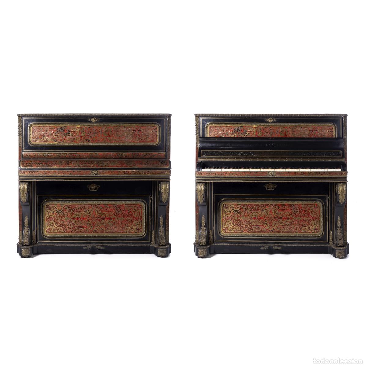 Instrumentos Musicais: Piano Napole&oacute;n III de Van Overbergh - en marqueter&iacute;a.
