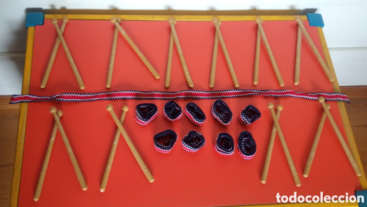 Instrumentos musicales: 20 PALILLOS / BAQUETAS TAMBOR INFANTIL Y 10 CINTAS.REIG 80'S.NUEVO.