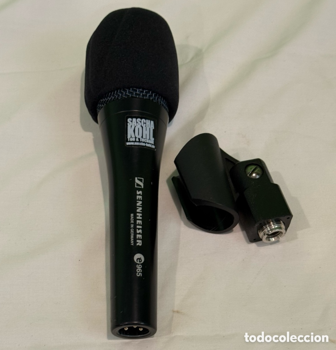 Instrumentos Musicais: Micr&oacute;fono Profesional Sennheiser e965 Made in Germany con Soporte Funcionando