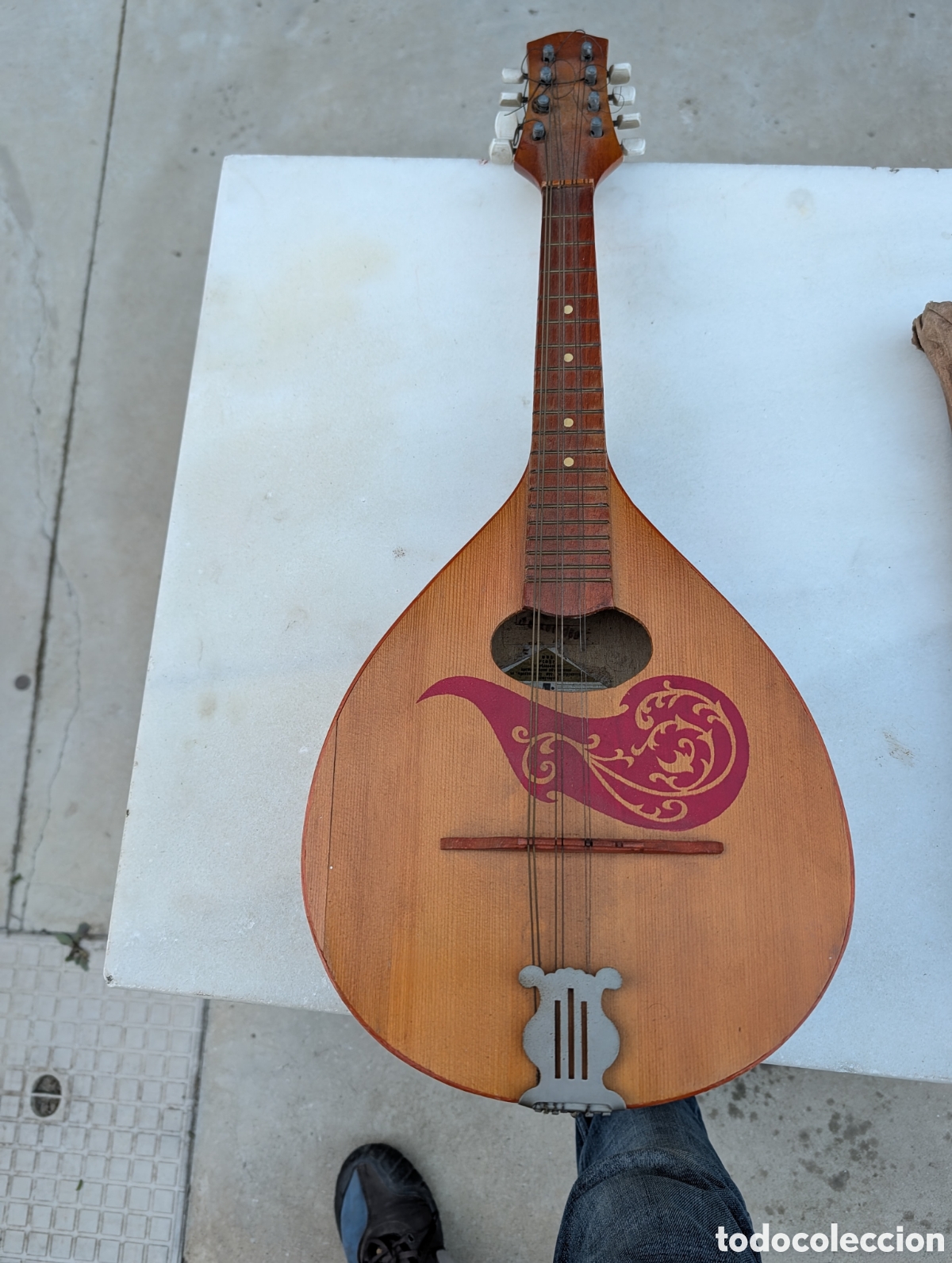 Instrumentos musicales: Mandolina Sovietica Lunacharsky Leningrado URSS - Vintage Anos 70