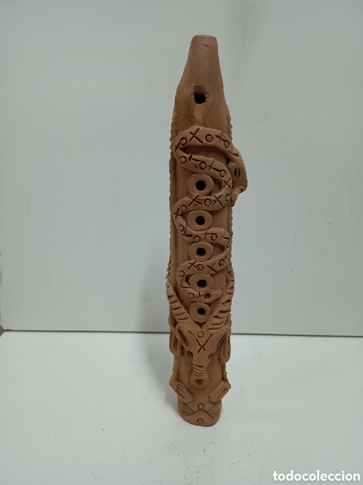Musical instruments: FLAUTA PASTORIL CER&Aacute;MICA - GREGORIO PE&Ntilde;O - TOLEDO
