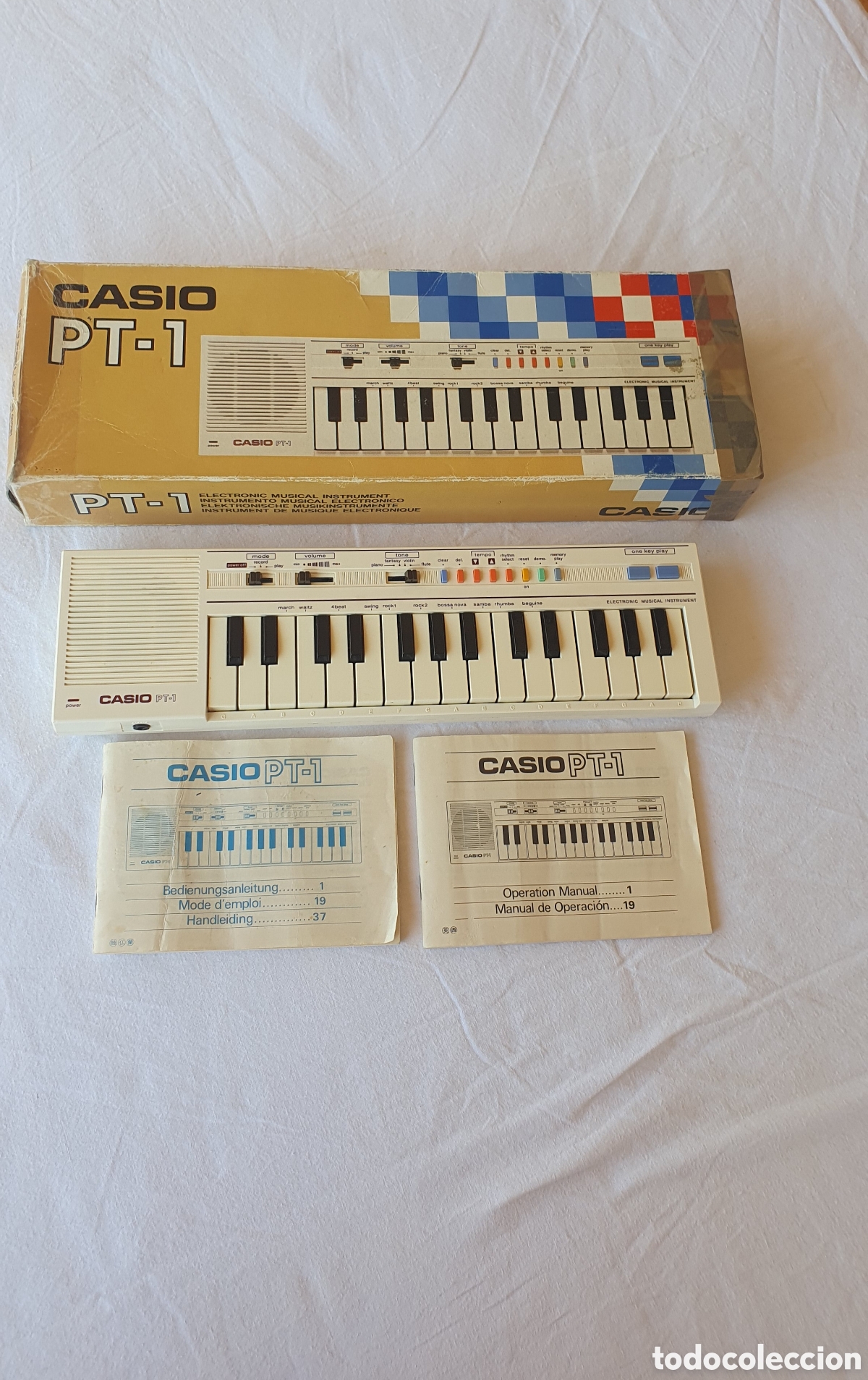 Instrumentos Musicais: Casio PT-1 Teclado Electr&oacute;nico Vintage (Coleccionismo)