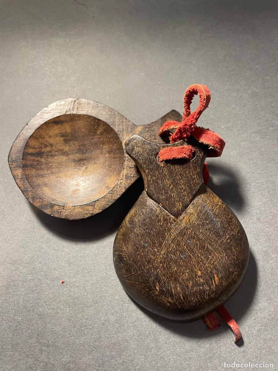 Musical instruments: ANTIGUA CASTA&Ntilde;UELA MADERA DE PALISANDRO .O GRANADILLO JACARANDA - 10X8 CM. ESTADO EL QUE SE VE EN LA