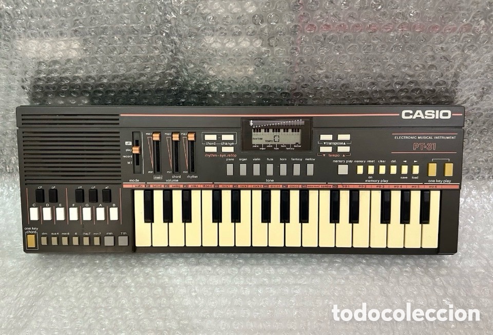 Instrumentos Musicais: Casio PT-31 Con Pantalla LCD teclas a&ntilde;os 80 Jap&oacute;n Vintage