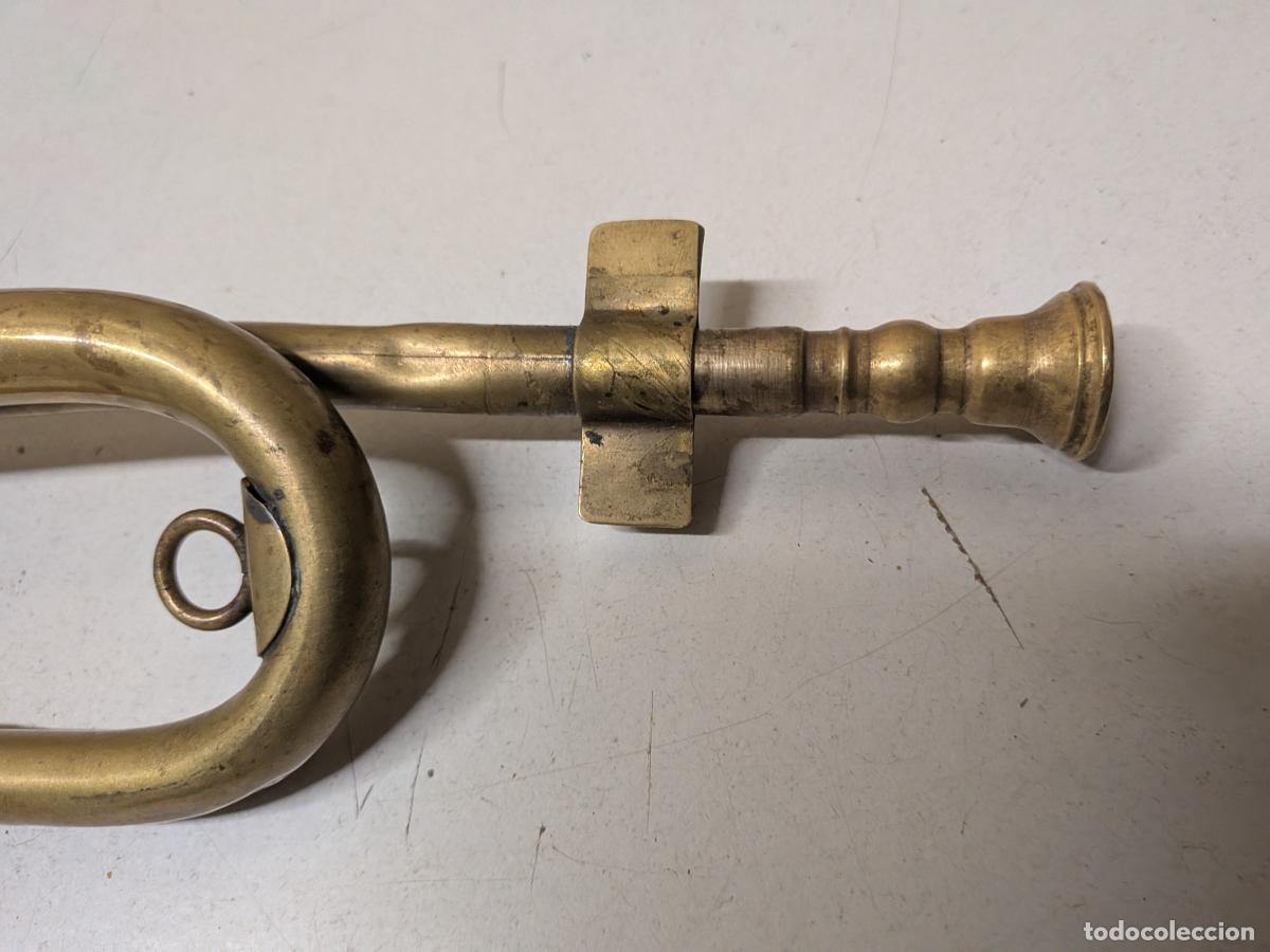 Instrumentos musicales: ANTIGUA TROMPETILLA EN LAT&Oacute;N - Foto 3