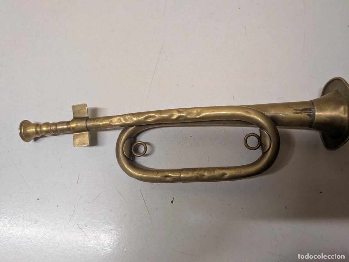 Instrumentos musicales: ANTIGUA TROMPETILLA EN LAT&Oacute;N - Foto 4