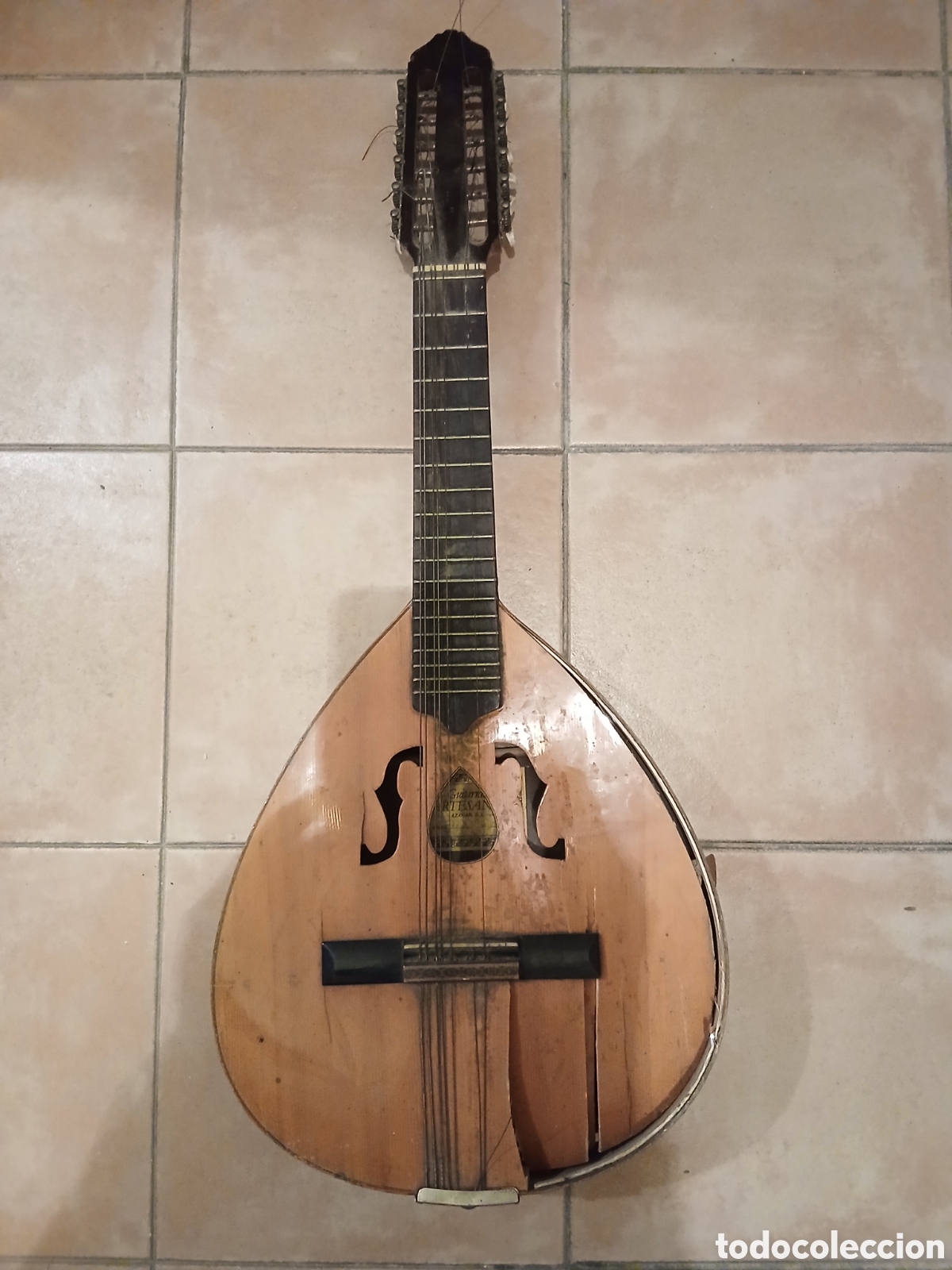 Instrumentos musicales: Antigua bandurria Azahar para restaurar o piezas