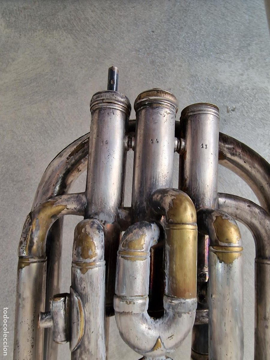 Instrumentos musicales: ANTIGUO BOMBARDINO PROTOTYPE BESSON AND CO - Foto 4