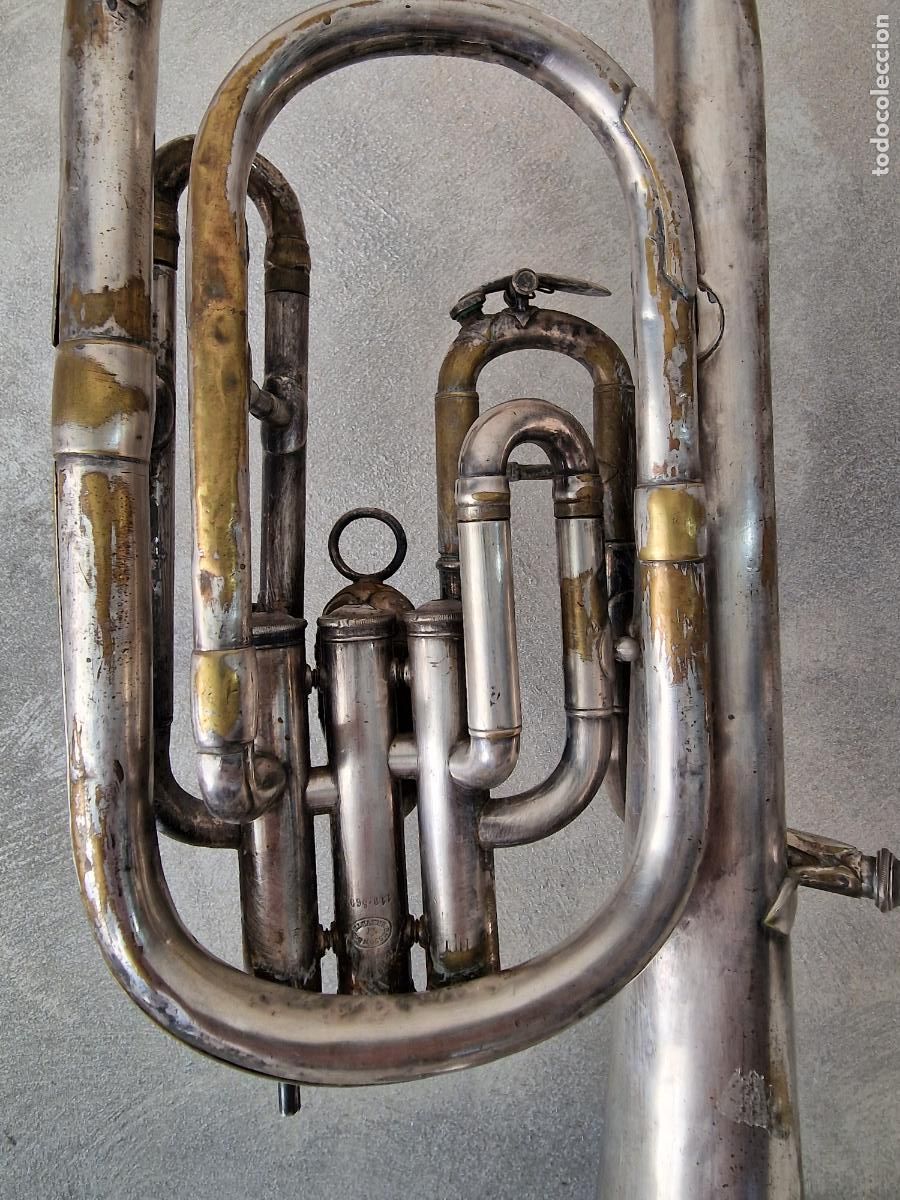 Instrumentos musicales: ANTIGUO BOMBARDINO PROTOTYPE BESSON AND CO - Foto 10
