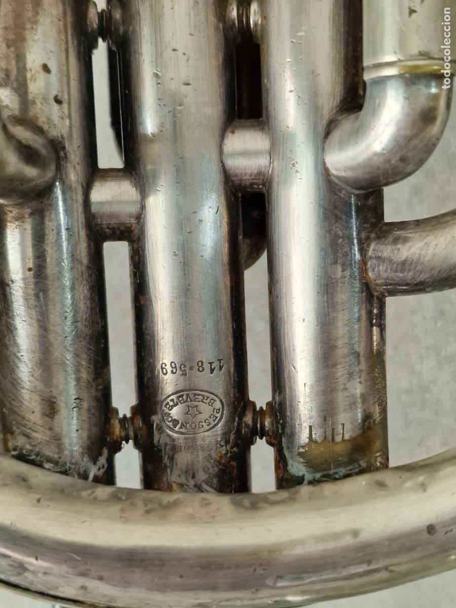 Instrumentos musicales: ANTIGUO BOMBARDINO PROTOTYPE BESSON AND CO - Foto 11