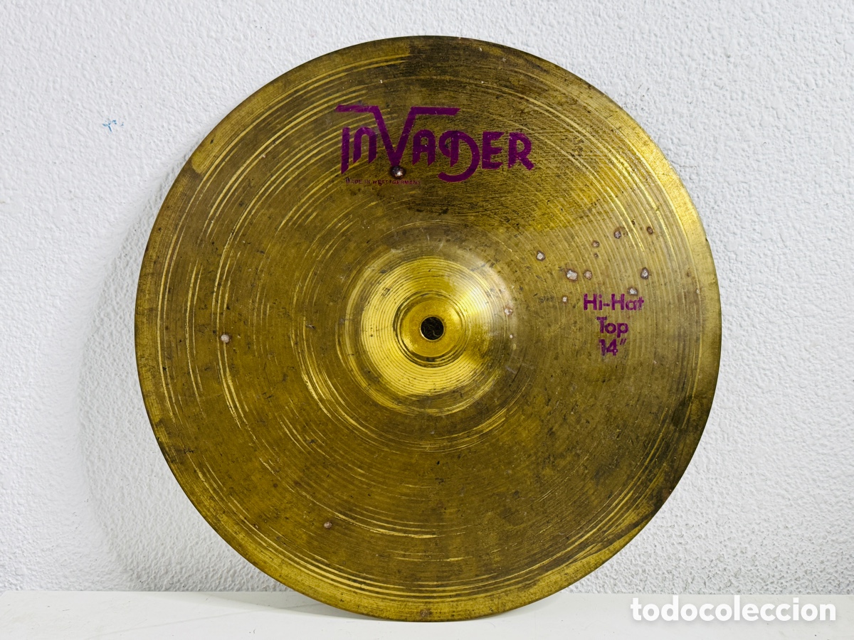 Instrumentos musicales: charles superior (Hi-Hat Top) de la marca Invader de 14 pulgadas
