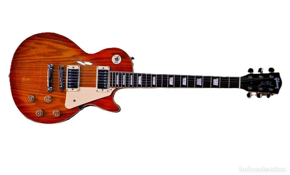 Instrumentos musicales: Guitarra el&eacute;ctrica Revelation RTL-59 LP STD (para zurdos) color Honey Burst.