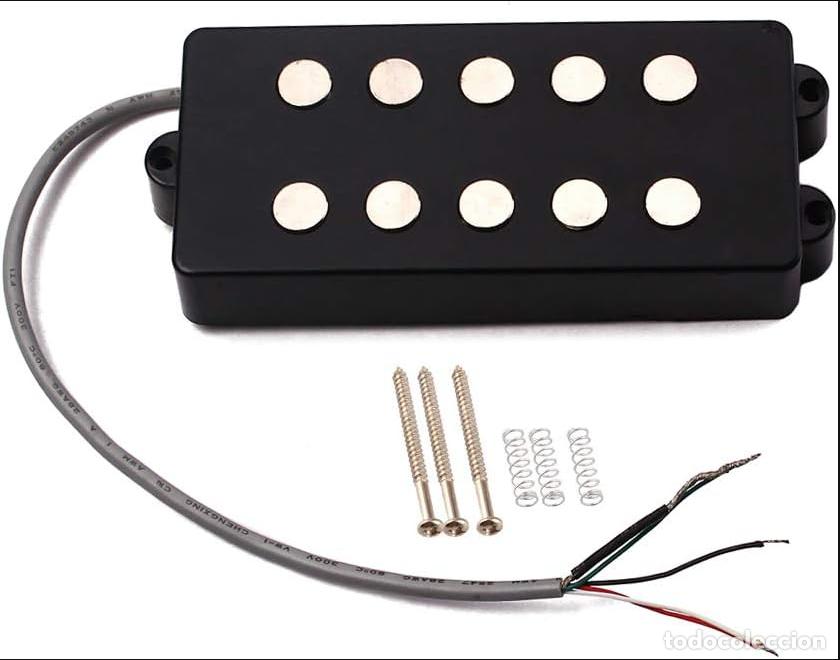 Instrumentos musicales: Pastilla de bajo el&eacute;ctrico, 5 cuerdas Humbucker para reemplazo de piezas de bajo