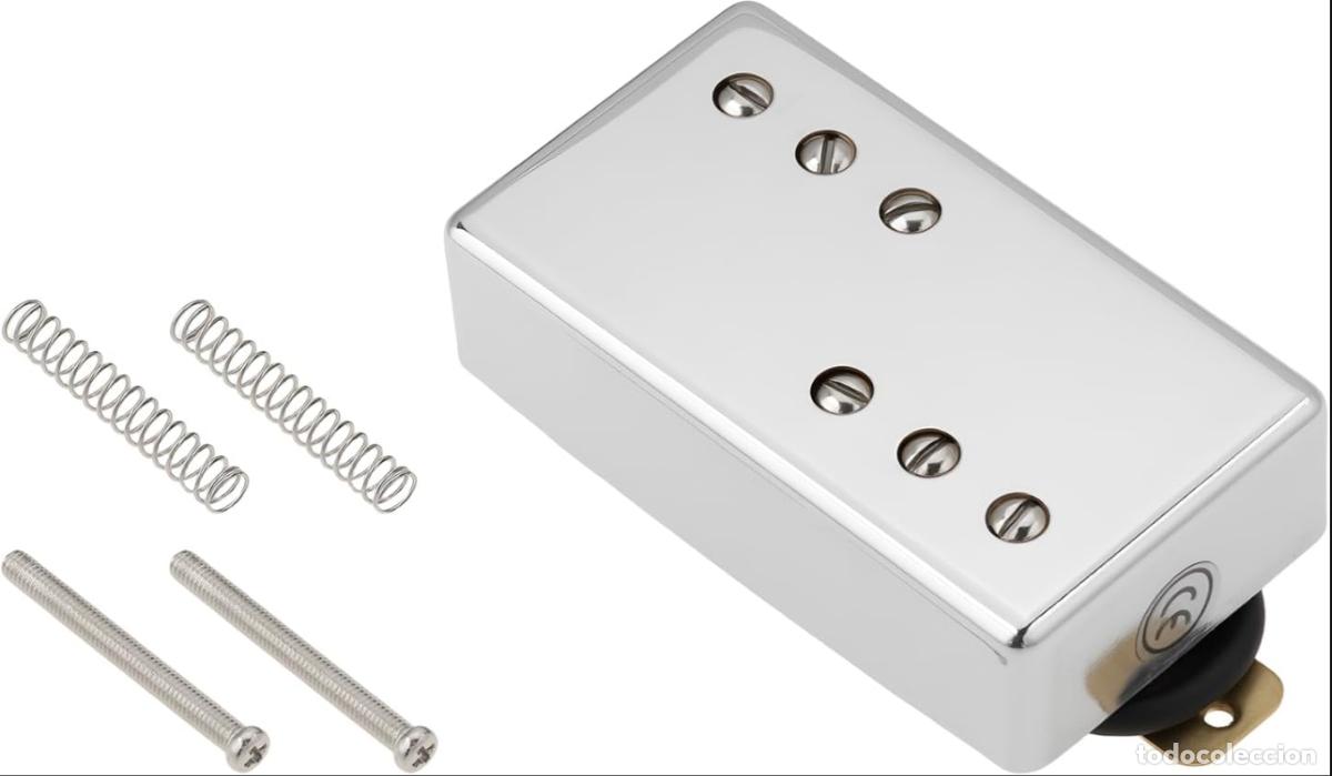 Instrumentos musicales: Pastilla de M&aacute;stil de Guitarra de 4 Cables Y 50 Mm Pastilla Humbucker de 7-8K Compatible con LP