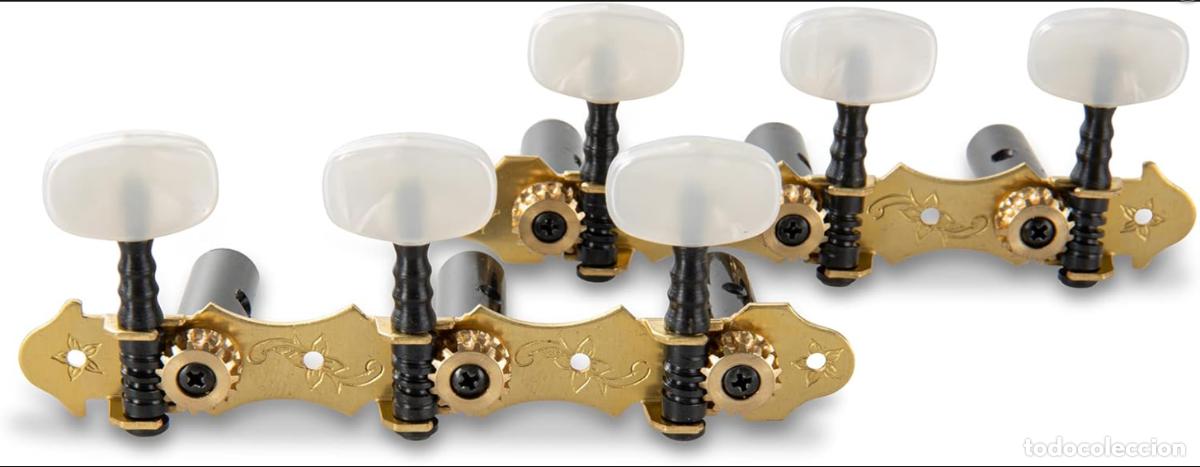 Instrumentos musicales: Clavijero para Guitarra Cl&aacute;sica Profesional Arte Pulido Antique