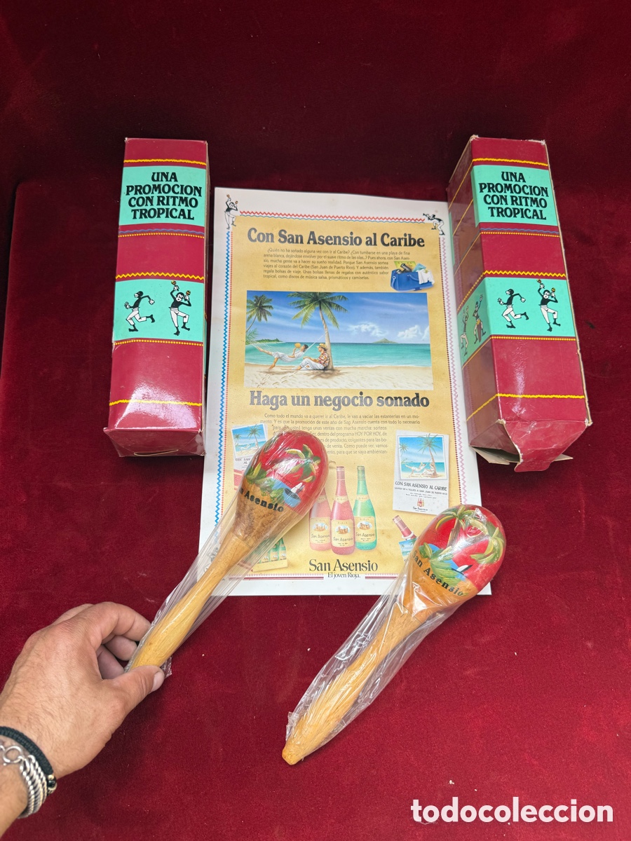 Instrumentos musicales: Pareja de matracas Caribe&ntilde;as profesionales de madera!