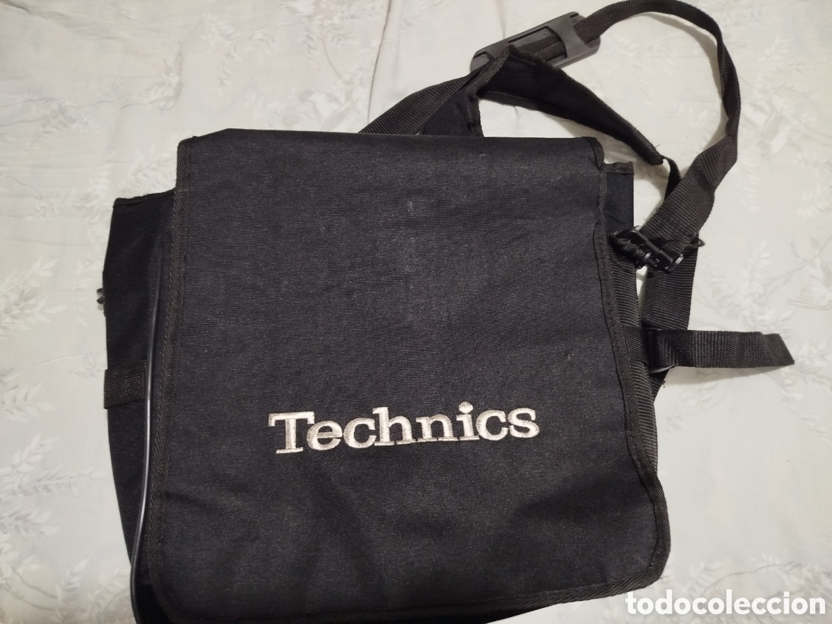 Instrumentos musicales: Mochila / Bandolera para Vinilos Technics (Negro)