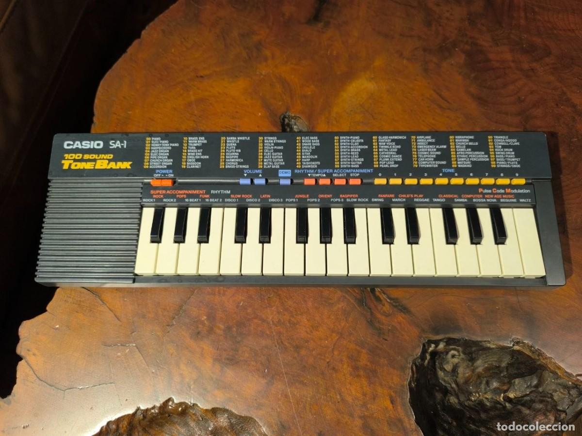 Instrumentos musicales: TECLADO CASIO SA-1 100 SOUND TONE BANK FUNCIONA A 6 V