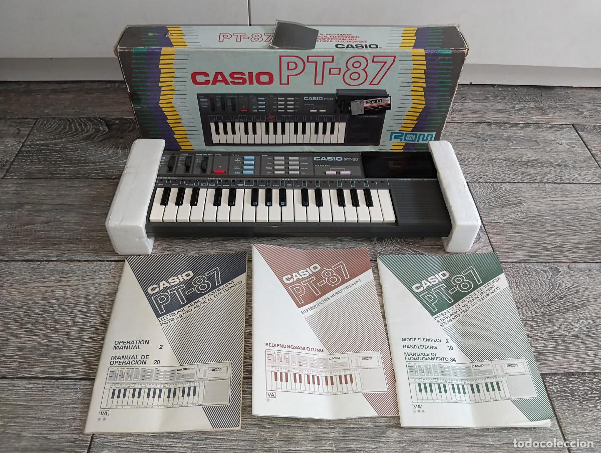 Instrumentos musicales: Casio PT-87 como nuevo Rom Pack vintage Electronic Keyboard / teclado