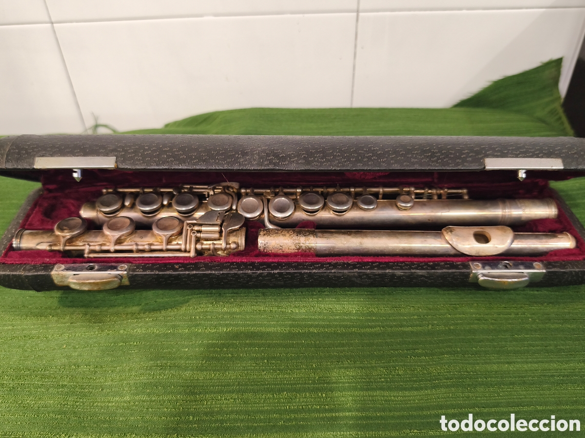 Instrumentos musicales: Flauta travesera Lark M4009 ba&ntilde;o plata, china