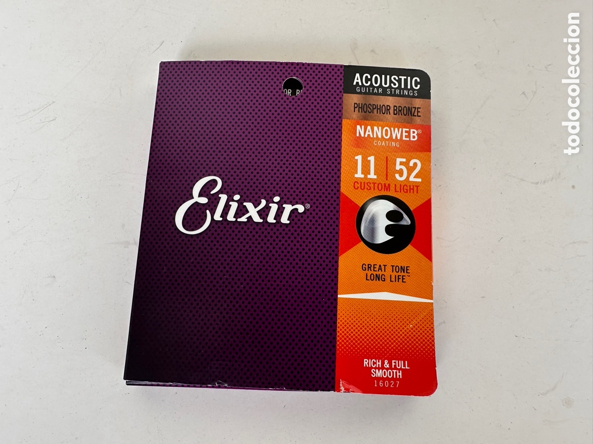 Instrumentos musicales: CUERDAS PARA GUITRRA AC&Uacute;STICA ELIXIR 11