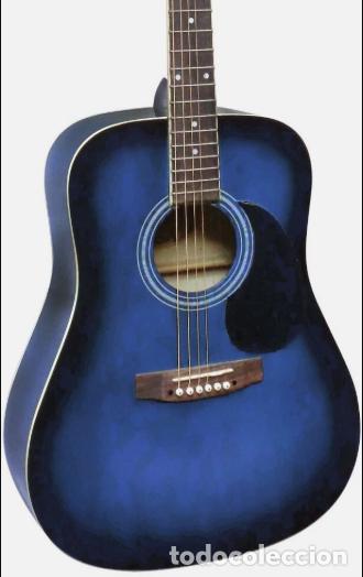 Instrumentos musicales: GUITARRA AC&Uacute;STICA 4/4 AZUL Leer oferta