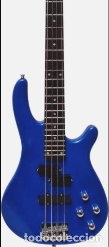 Instrumentos musicales: BAJO EL&Eacute;CTRICO AZUL alta calidad Leer oferta