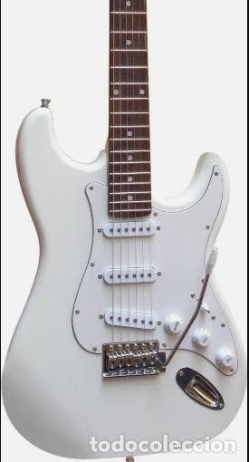 Instrumentos musicales: GUITARRA EL&Eacute;CTRICA STRATOCASTER 4/4 Blanco Leer oferta