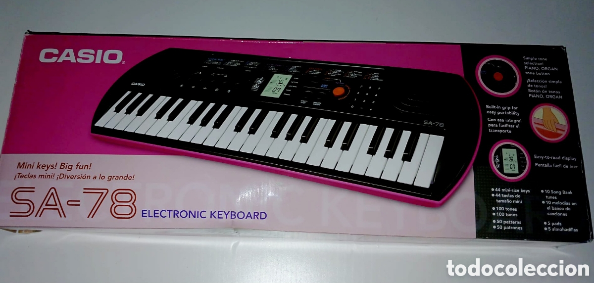 Instrumentos musicales: TECLADO CASIO SA-78 ELECTR&Oacute;NICO