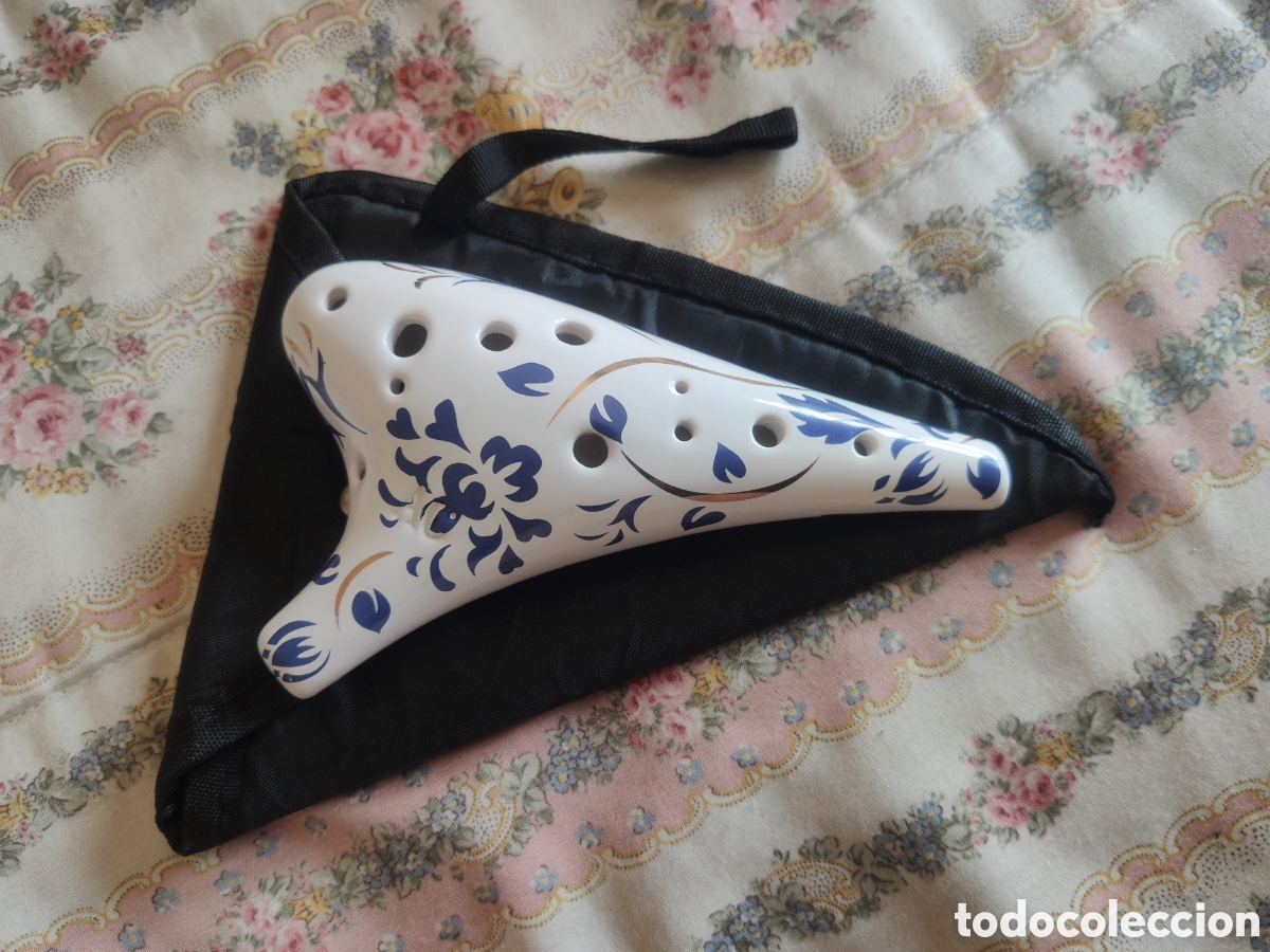 Instrumentos musicales: Ocarina Cer&aacute;mica Blanca