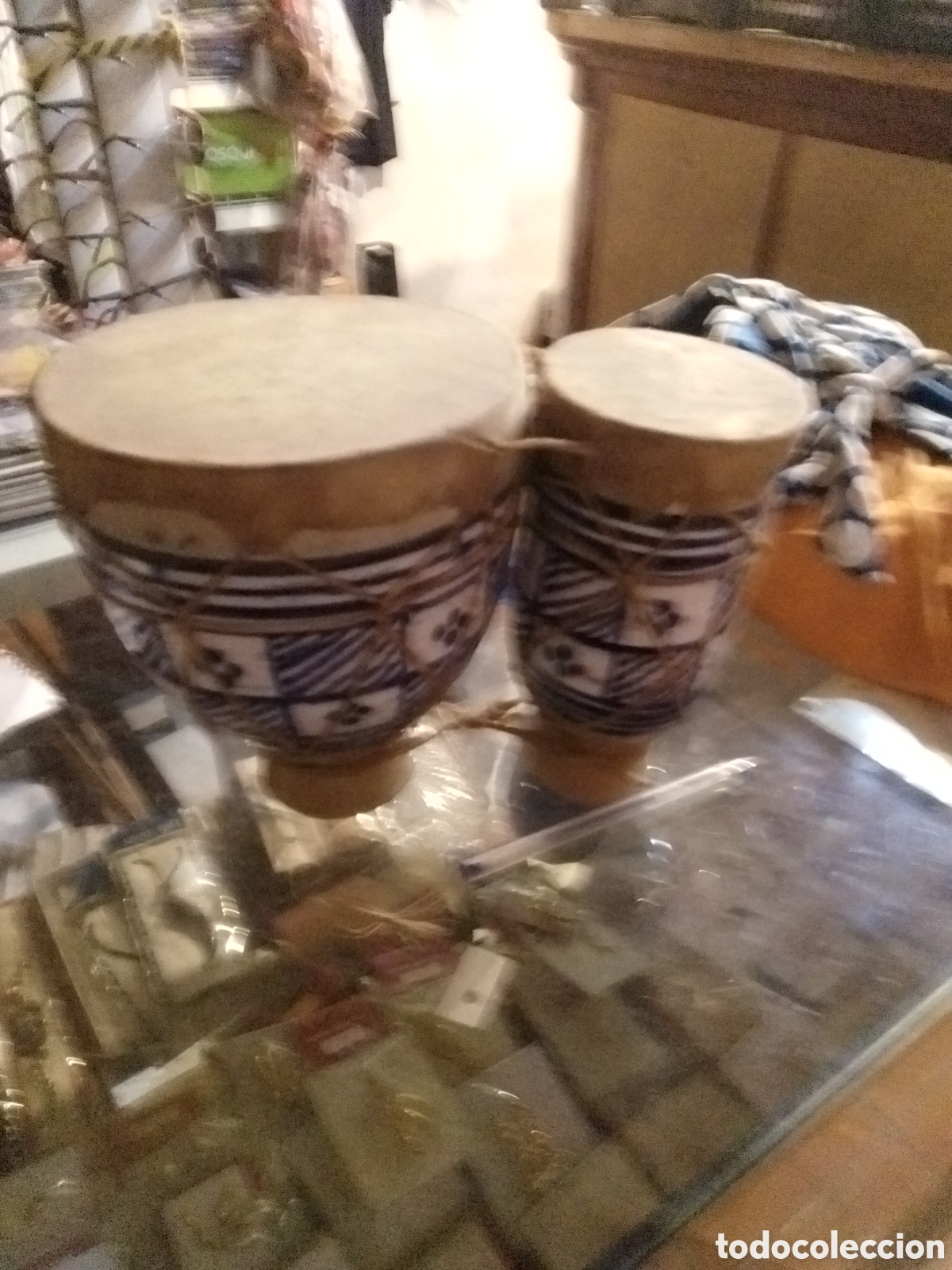 Instrumentos musicales: Timbal de cer&aacute;mica y piel - Foto 2