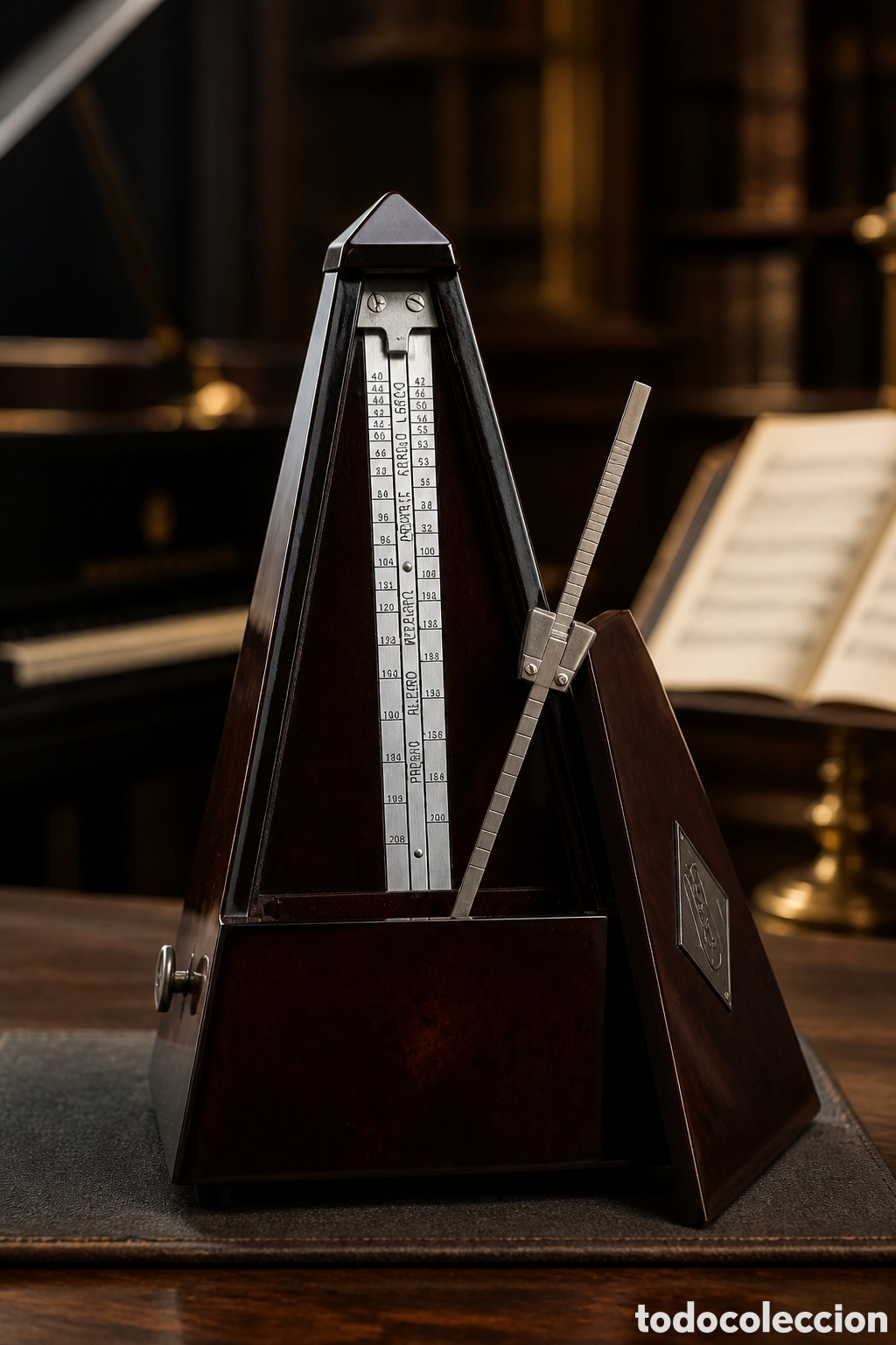 Instrumentos Musicais: ANTIGUO METR&Oacute;NOMO KOSTH, MADERA RN FORMA DE PIR&Aacute;MIDE