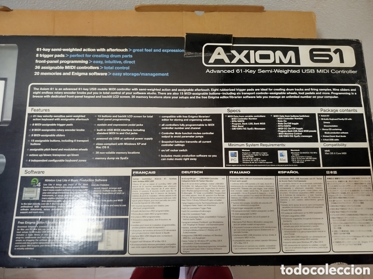 Instrumentos musicales: M-Audio Axiom 61 + Soporte - Foto 8