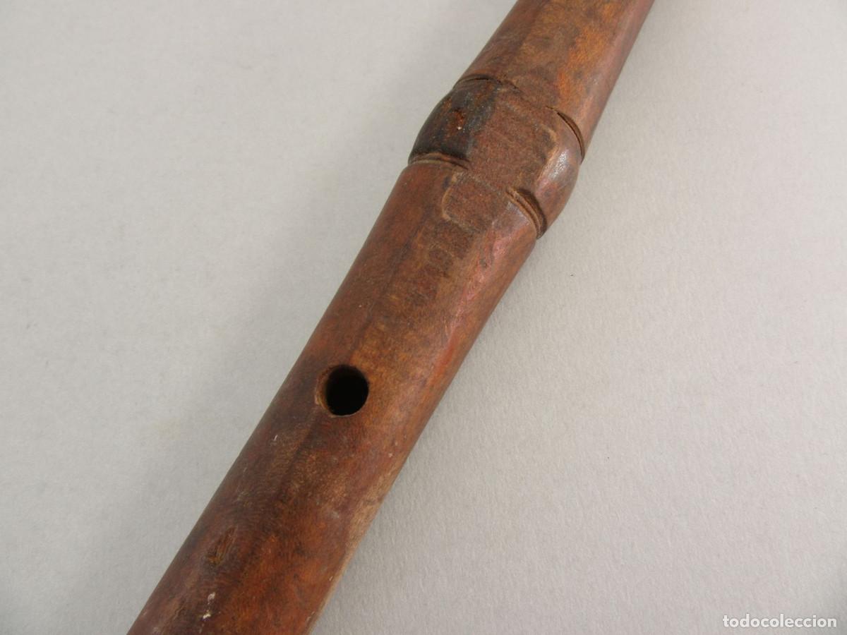 Instrumentos musicales: Flauta popular en madera. - Foto 6