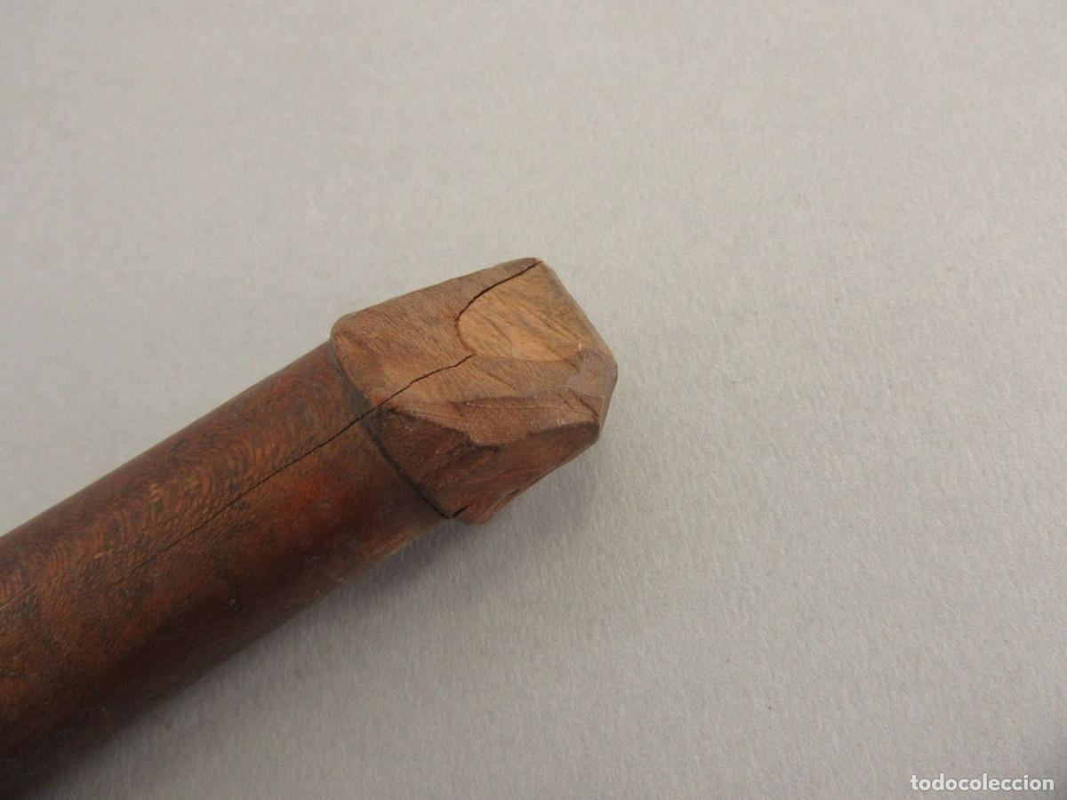 Instrumentos musicales: Flauta popular en madera. - Foto 7