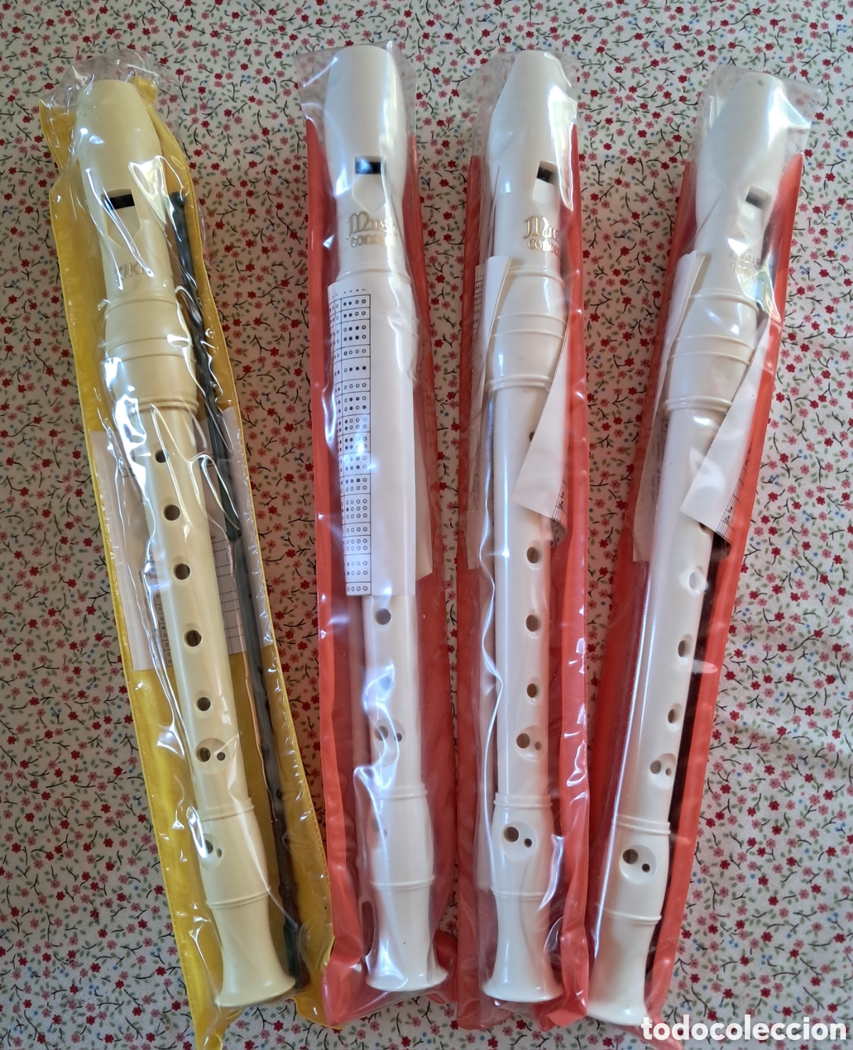 Instrumentos musicales: Flauta dulce. Lote de 4 unidades SIN USO