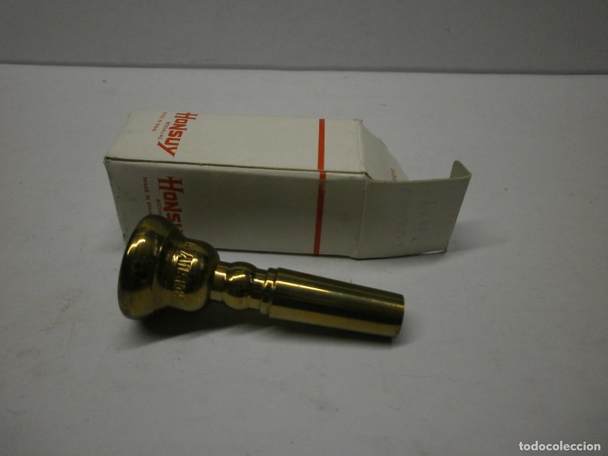 Strumenti musicali: boquilla de metal dorado n&ordm;1 marca honsuy para trompeta o corneta