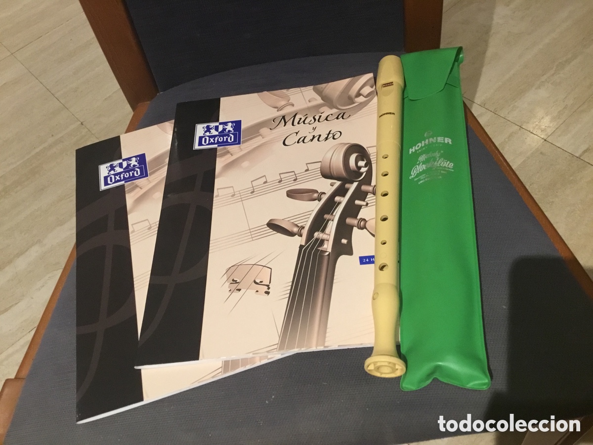 Instrumentos musicales: Flauta honner y cuadernos de m&uacute;sica Oxford