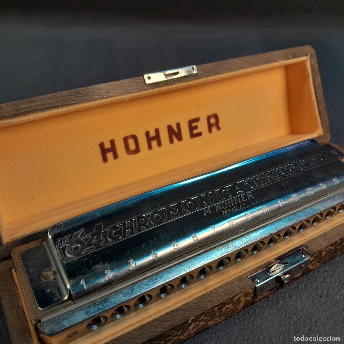 Instrumentos musicales: ARM&Oacute;NICA CROM&Aacute;TICA PROFESIONAL HOHNER. &rdquo;THE 64 CHROMONICA&rdquo;. 1950 CA. - Foto 2