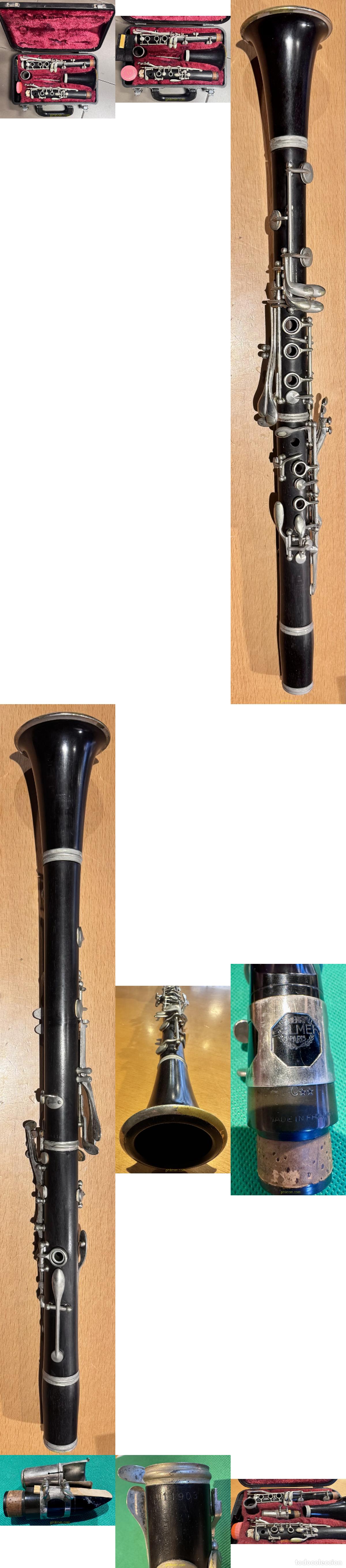 Instrumentos musicales: ANTIGUO CLARINETE HENRI SELMER PARIS. ESTABLISHED 1887 JAPAN 34. ESTUCHE YAMAHA