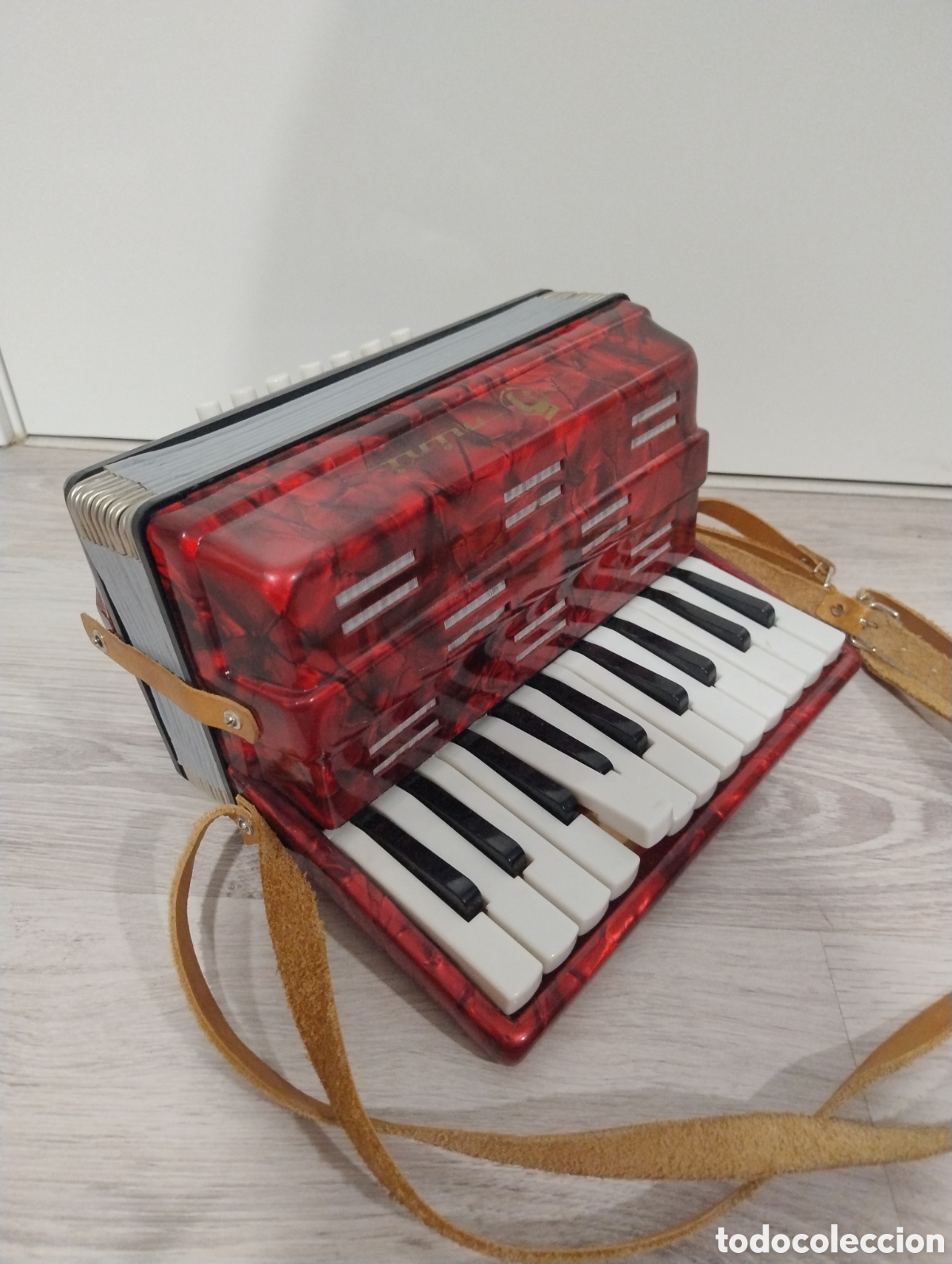 Instrumentos musicales: M69 Acorde&oacute;n para ni&ntilde;os o principiantes. Fabricado en Alemania. A&ntilde;os 70.