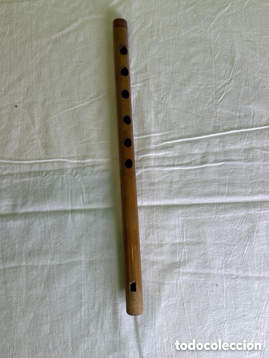 Instrumentos musicales: Flauta de pico de madera artesanal instrumento tradicional europeo 30 cm