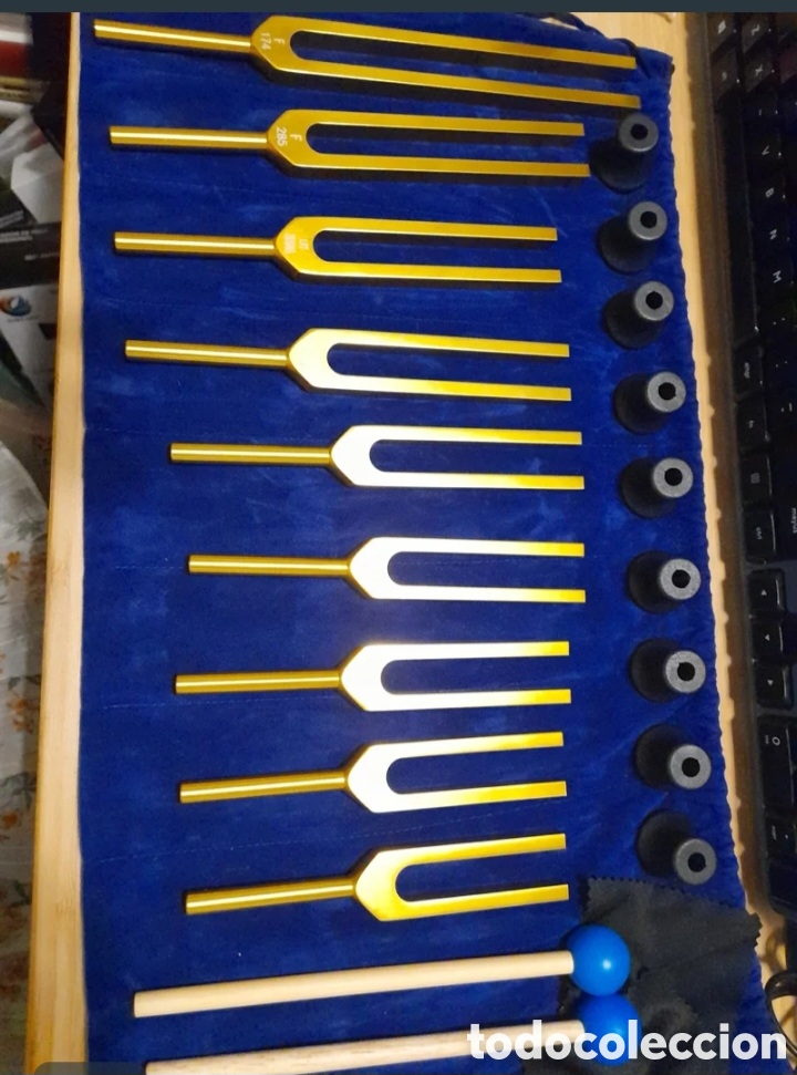 Instrumentos musicales: Conjunto 9 diapasones 174Hz 285Hz 396Hz 417Hz 528Hz 639Hz 741Hz 852Hz 963Hz