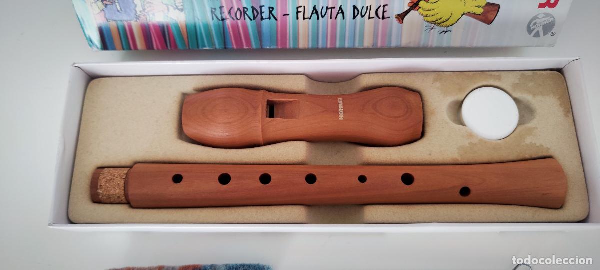Instrumentos musicales: FLAUTA DULCE HOHNER - MADERA DE PERAL - CON ESTUCHE COMPLETO E INSTRUCCIONES - Foto 2