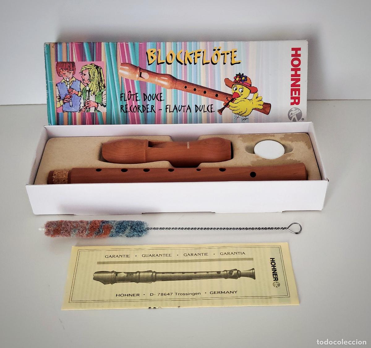 Instrumentos musicales: FLAUTA DULCE HOHNER - MADERA DE PERAL - CON ESTUCHE COMPLETO E INSTRUCCIONES - Foto 1